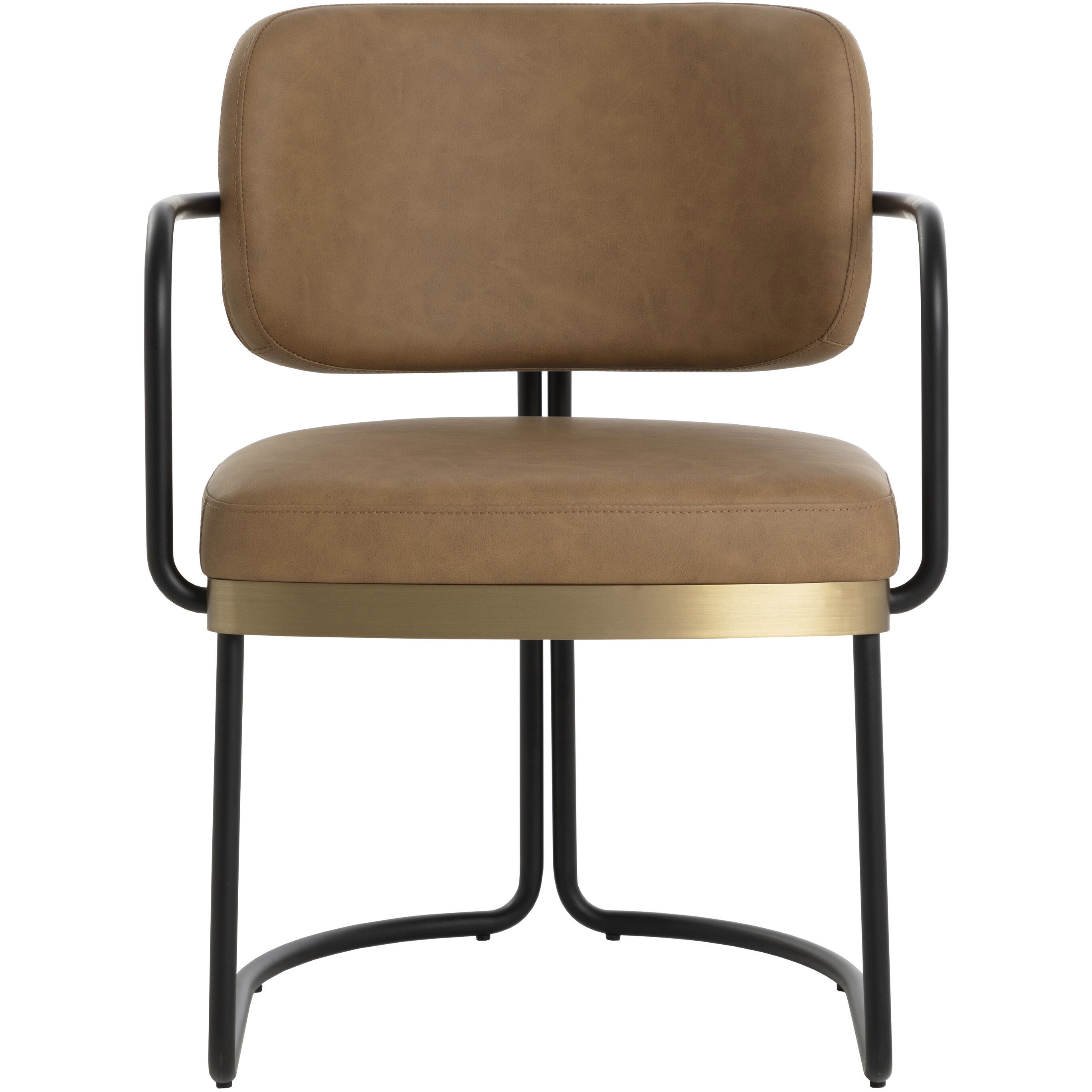 Jalen Milliken Cognac Dining Armchair
